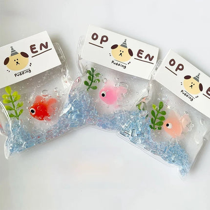 Ultra Soft Squeeze Toy Little Goldfish Stress Relief Bubble Blowing Sensation Slow Rebound Fun Playtime For Kids And Adults