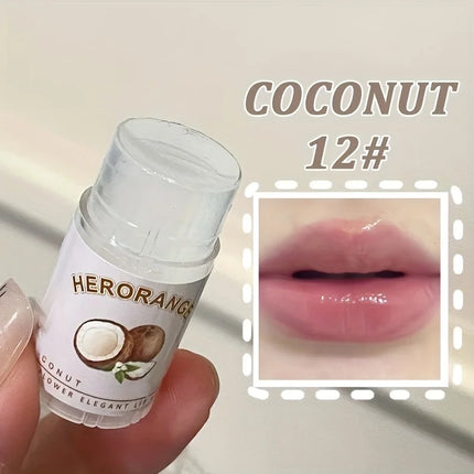 Herorange Lip Flower Elegant Lip Balm Long-Lasting Moisturizing Refreshing Non-Sticky Prevents Dryness and Reduces Lip Lines Primer Christmas Gift