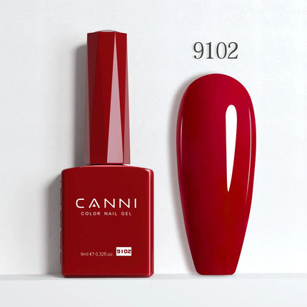 9ml CANNI Gel Nail Polish HEMA FREE TPO FREE Round Brush Gorgeous Color Soak Off UV LED Semi Permanent Gel Varnish Winter Nails