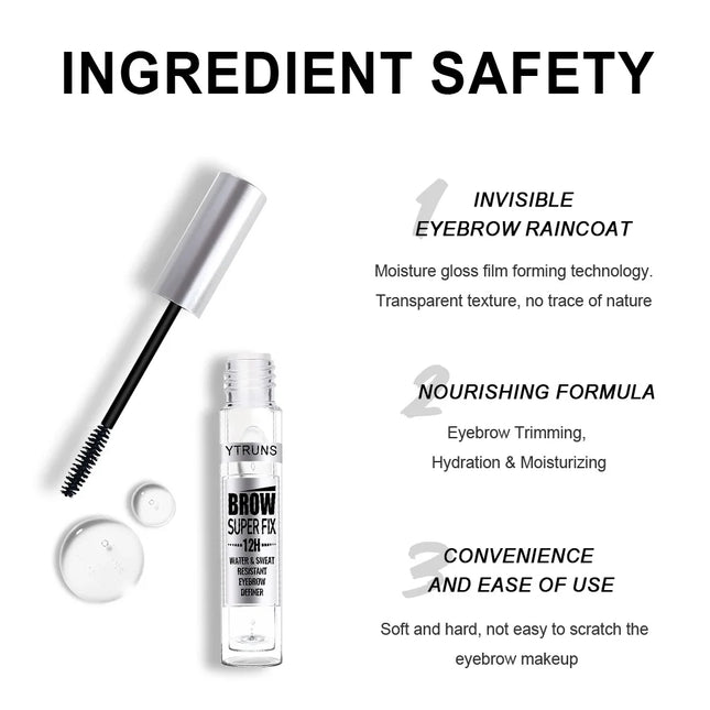 Waterproof Eyebrow Gel - Smudge-Proof, Long-Lasting Hold for a Natural Look - Ideal Valentines Day & Mothers Day Gift for Women