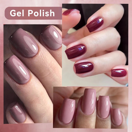 UR SUGAR 7ml All Season Gel Nail Polish Set Nude Pink Red Glitter Semi Permanent UV Gel Kits All For Manicure Soak Off Vernis