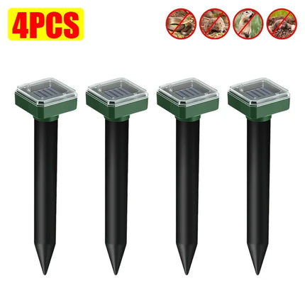 1/4PCS Outdoor Solar Powered Animals Repeller Outdoor Waterproof Repellent for Outdoor Lawns Garden Farmland Plant Protection