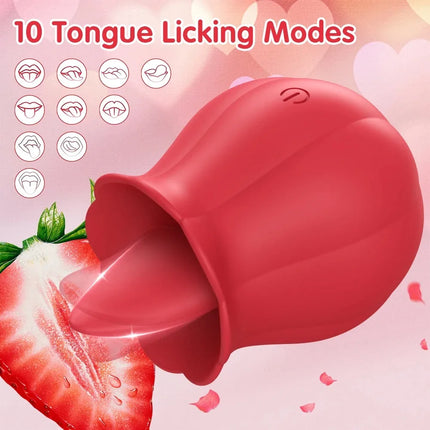 Tongue Licking Vibrator for Female Masturbation G-spot Sex Toy Powerful Swinging Oral Clitoral StimulatorAdult Goods Sex Toys