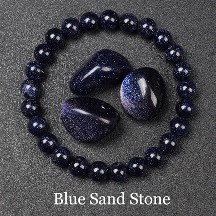 Natural Golden Obsidian Stone Beads Bracelet Men Women Golden Light Rainbow Obsidian Raw Stone Round Bead Natural Energy Jewelry