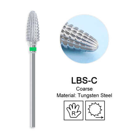 Nail Drill Bits Carbide Large Cone Electric Milling Cutter Gel Polish Remover Grinding Tools DIY Accessories Supplies
