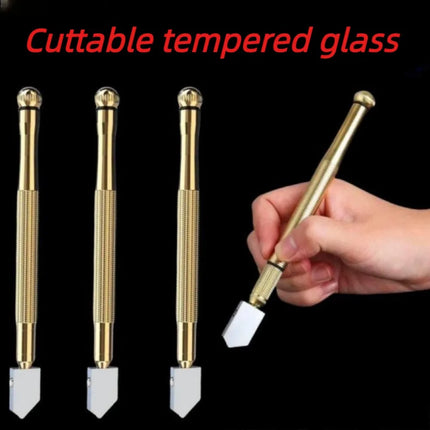 Easy to use and carry Glass Cutter Diamond Cutter 175mm Anti-Skid Handle Cutting Tool For Glass Diamonds And Minerals