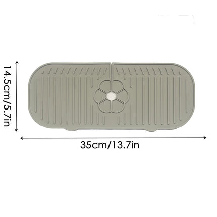 Kitchen Faucet Splash Pad Silicone Sink Faucet Splash Guard Mat Sponge Drain Pad Countertop Protector for Kitchen Bath Gadgets