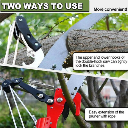 Tree Pole Saw Telescoping Lightweight Branch Trimming Tool for Backyard Orchards Flowers Vineyards Large Farmlands Gardening