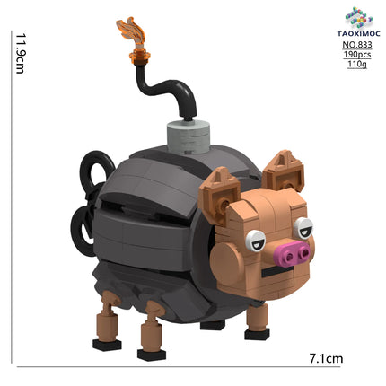 Brainrot Bricks Tung Tung Sahur Figures Tralalero Tralala Building Blocks Toys for Adult Birthday Gifts