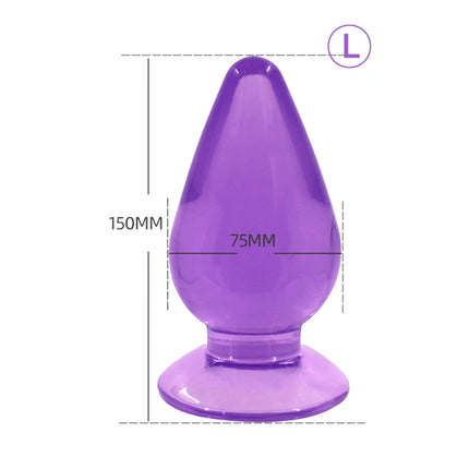Big Anal Beads 7.5cm Soft Prostate Massager Anal Plug Huge Size Anus Stimulator ButtPlugs Erotic Sex Toys For Man Woman Shop