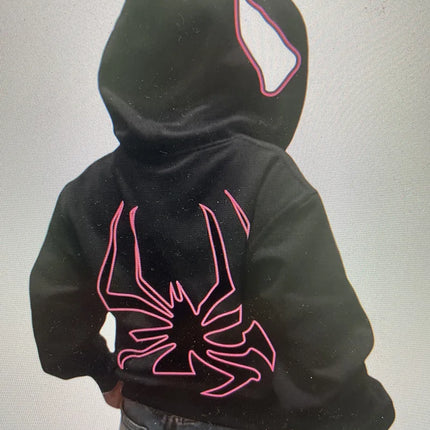 European and American Halloween Personalized Men's and Women's Sweatshirts and HoodiesY2KCouple Large Size Spider-Manzip hoodie