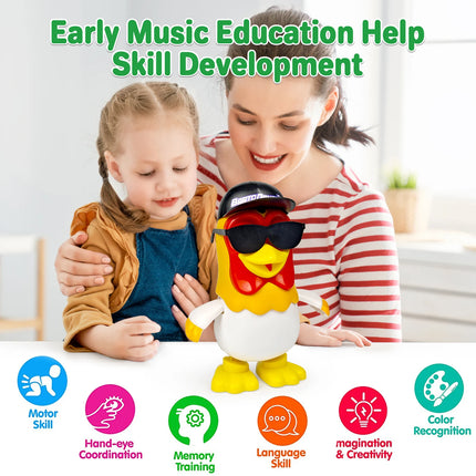 La Granja de Zenon Chicken Baby Toys Dancing Chicken Bartolito Children's toys Musical Penguin Toys Birthday Gifts