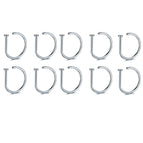 10pcs-Silver / 20G(0.8mm-Dia.8mm)