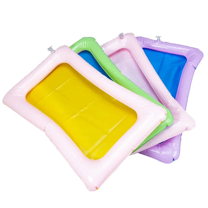 Multifunction Indoor Inflatable Sand Tray Toys for Children Play Sand Modeling Clay Supplies Slime Table Accessories Kids Gifts