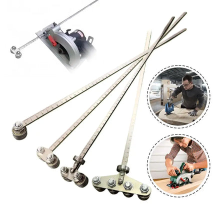 Upgrade Single/Double/Inline Bearing Circular Saw Guide Ruler Electric Saw Positioning Caliper Multi-Purpose Woodworking Tool