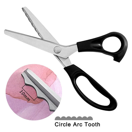 Tailor scissors Pinking Shears Zig Zag Sewing Cut Serrated Lace Scissors Sewing Accessories Fabric Scissors DIY Craf Sewing Tool