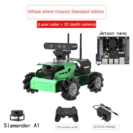 Hiwonder AI ROS Robot Kit Smart Car Programming Vision Slam Radar Mapping Navigation Somatosensory Voice Control For Jetson Nano