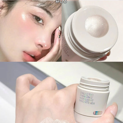 Pearlescent Diamond Liquid Highlighter Contour High Gloss Finish Luminizer Makeup Gel Face Body Brighten Glitter Natural Contour