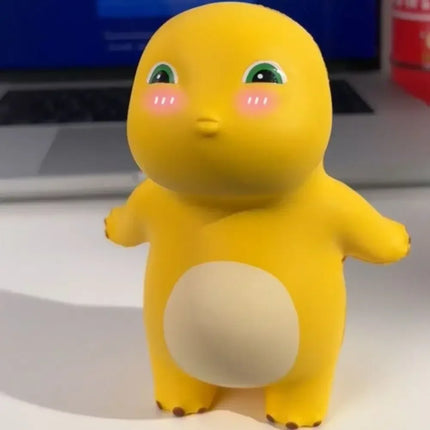 Dinosaur Figure Little Milk Dragon Decompress Toys Squeeze Toys Cartoon Doll Milk Dragon Squeeze Toy Soft Stuffed Yellow