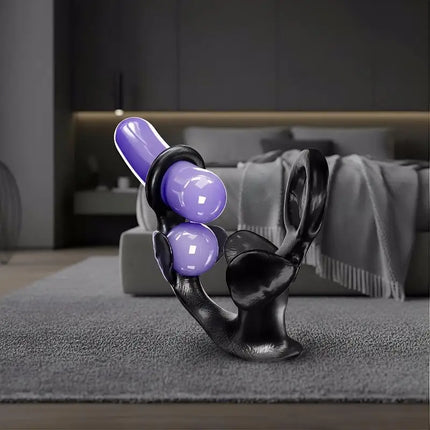 Male Prostate Massager Vibrator Anal Plug Dildo Multi Speed Sex Toy with Cock Ring Waterproof for Men Intimate Health