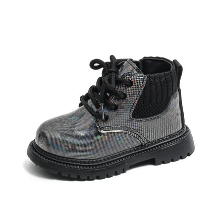 Winter Girls New Short Boots Children British Style Soft Sole Lightweight Boots Ankle-high Unisex Boys Shoes Size 21-30