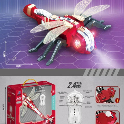 Remote Control Spraying Insect Toy Bee Spider Dragonfly Octopus Children's Gift Toys Educational Interactive Playtime