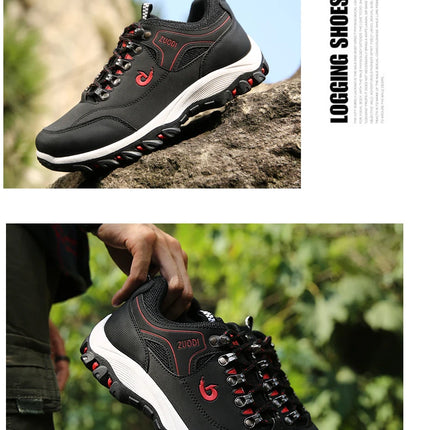 Men's EVA Hiking Shoes Waterproof Anti Slip Leather Outdoor Sports Shoes for Camping Running Jogging 2025 New
