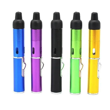Mini Portable Aromatherapy Lighter Multifunction Smoking Pipes  with Volcanic Stone Metal Tobacco Pipes Cigarette Smoking Gift