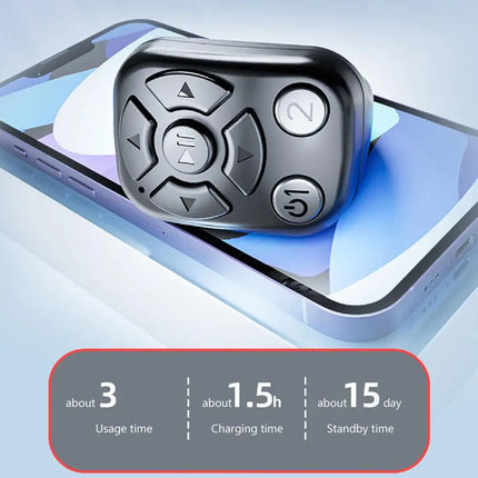 2024 Bluetooth Remote Control Gadget Flipping Selfie Fingertip Controller Give Likes 4 Buttons For IPhone