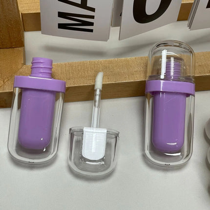 10/30/50pcs Empty 3ml Cute Multi-color Oval Ice Cream Lip Gloss Tubes Empty Liquid Lipstick/Lip Oil Bottle Cosmetic Container