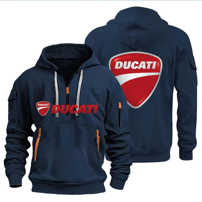 Ducati Men's Hooded Sweatshirt Spring Autumn Outdoor Sportswear Fashionable Casual Motorcycle Enthusiasts Clothing 2026