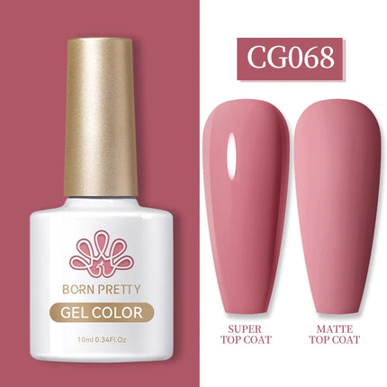 BORN PRETTY 10ml Gel Nail Polish Gel 130 Colors Semi Permanent Solid Nail Gel Varnish Soak Off UV Gel for Base Top Coat