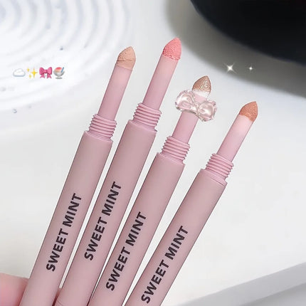 Double Head Lying Silkworm Pen Waterproof Lasting Matte Pearl Fine Brightening Shadow Pen Under Eyelid Outline Eyeshadow Pencil