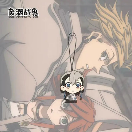 Anime GACHIAKUTA Mobile Phone Lanyard Rudo Enjin Zanka Riyo Jabber Acrylic Keychain Pendant Chains for Accessories Bag Fans Gift