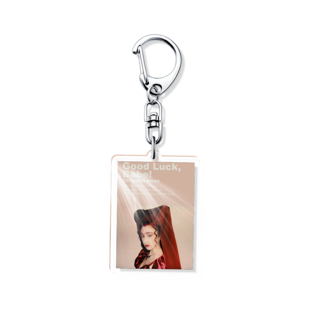 Hot Album Cover Chappell Roan Minimalist Poster Keychain Bag Pendant New Key Chain Ring Keyring Jewelry  Fans Gifts Collection