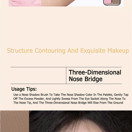 VEECCI 4 Color Contour Palette Powder Matte Shimmer Bronzer Highlighter Brighten  Nude Tones Longlasting Facial  Makeup