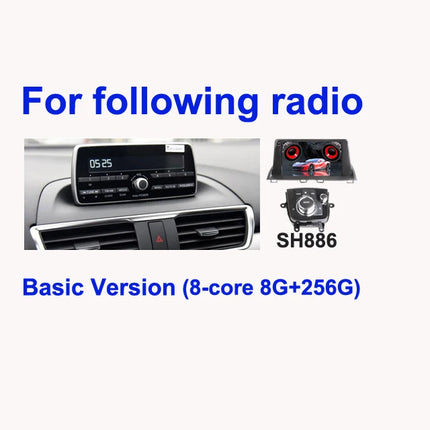 SINOSMART 9'' Android Navigation Dash Radio for Mazda 3 Mazda3 Axela 2014–2018 BM BN OEM Style CarPlay Android Auto Support Bose