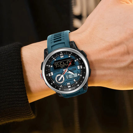SANDA Fashion Brand Sport Electronics Watches for Men Outdoors Analog Digital Man Watch Luminous Waterproof Backlight Wristwatch
