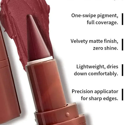 Tapered Gradient Lip Liner Matte Black Brown Velvet Lipstick Waterproof Non Sticky Contouring Tint Lipliner Crayon Lip Makeup