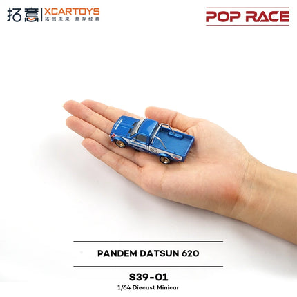 Toy Car PopRace Pandem Datsun 620 1:64 (Metal & Plastic Parts) S39-01# S39-03# S39-04#