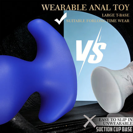 Wearable Anti Drop Anal Plug Dilator Prostate Massage Big Butt Anal Training Wear Anal Butt Plug For Women Men Adult Sex Toys