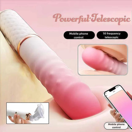 Telescopic Sex Machine Dildo Vibrator With Suction Cup Vaginal G Spot Automatic Up Down Massager Anal Plug Stimulator Sex Toys
