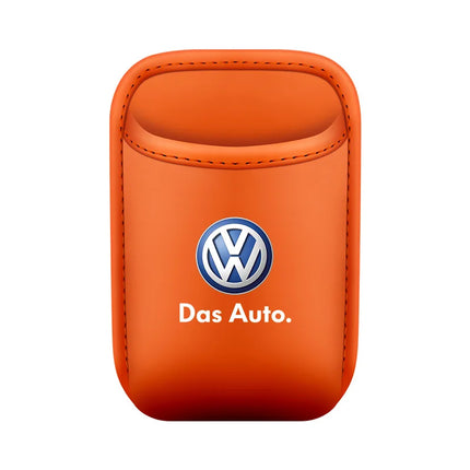 The multi-functional leather storage case for car water cups is suitable For VW Volkswagen Polo Tiguan Passat Golf Jetta Lavida