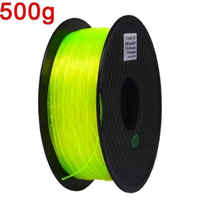 Flexible Filament Transparent TPU 1.75mm 1kg 500g 250g Fit FDM 3D Printer Material 95A Soft TPU Filament Clear Blue Green Red