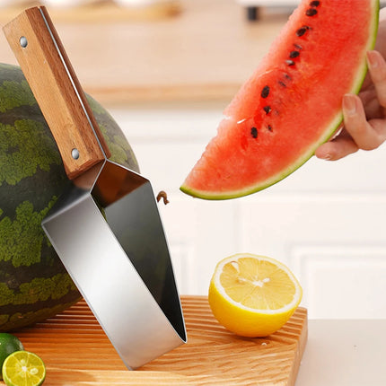 Stainless Steel Watermelon Slicer Cutter Fruit Divider Tool Reusable Watermelon Knife Kitchen Fruit Cutting Tool