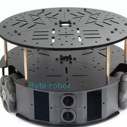5kg Load 58mm Omnidirectional 3 Wheel Chassis With DC Motor 3WD Omni Mobile Robot Omni Robot Smart Car for Arduino Robot DIY Kit