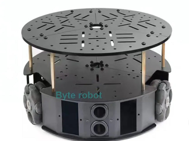 5kg Load 58mm Omnidirectional 3 Wheel Chassis With DC Motor 3WD Omni Mobile Robot Omni Robot Smart Car for Arduino Robot DIY Kit