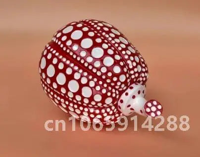 Kusama Yayoi Pumpkin Statue Japanese Art Wave Point Pumpkin Sculpture Morden Resin Crafts Office Home Interior Decor Gifts