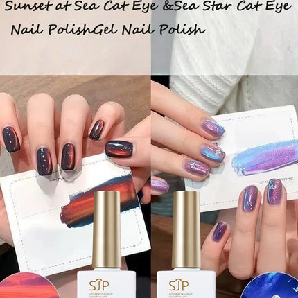 15ml Marine Cat Eye Gel Nail Polish, UV Nail Gel, DIY Nail Art Charm, Y2K Style Nail Art