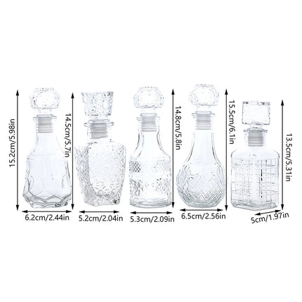 1Pc 100/150ml Transparent Glass Cup Whiskey Decanter Party Barware Whiskey Glass Bottle For Liquor  Bourbon Barware